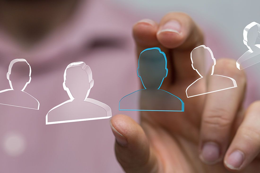 Graphic of a person picking a personal representative