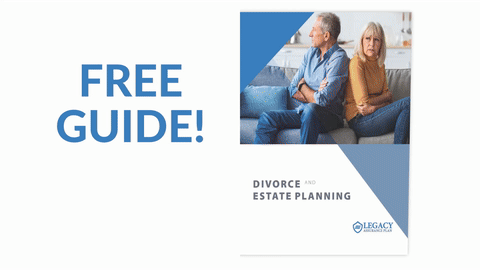 Booklet opening animation of our free requestable booklet 'Divorce and Estate Planning'