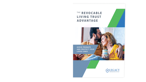 Booklet opening animation of our free requestable booklet 'Planning with the Revocable Living Trust'