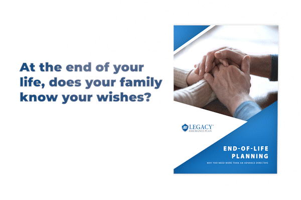 Booklet opening animation of our free requestable booklet 'End-of-Life Planning: Why You Need More Than an Advance Directive'