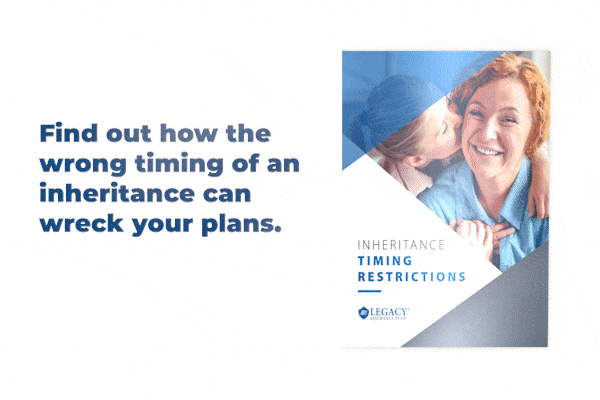 Booklet opening animation of our free requestable booklet Inheritance Timing Restrictions
