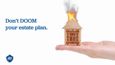Booklet opening animation of our free requestable booklet '25 Common Estate Planning Mistakes'