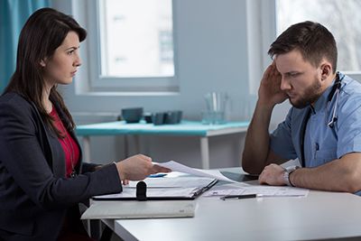 Guardianship - Doctor meeting with a Guardian