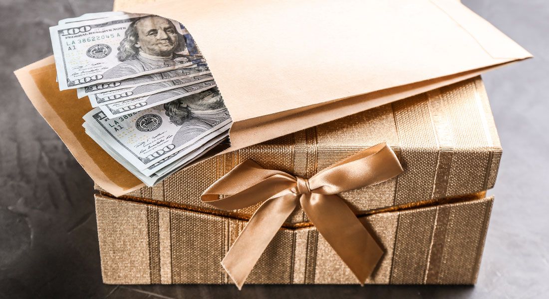 Money and a gift
