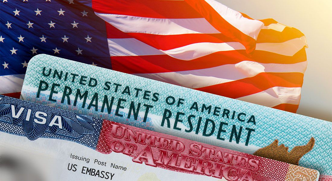 United States flag and citizenship documents