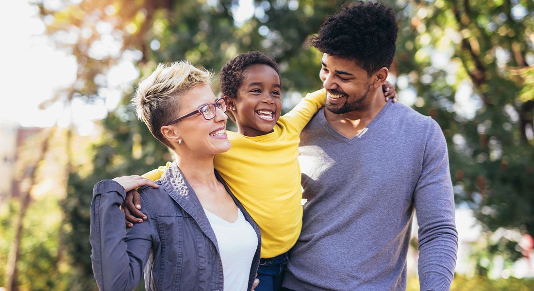 A happy blended family