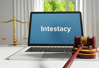 a laptop with intestacy on the screen