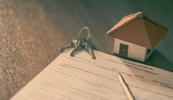Estate Plan - Close up of a Personal Property Sales Contract