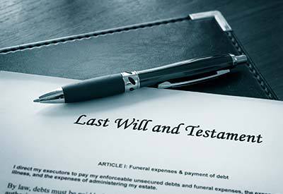 A last will and testament