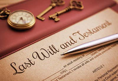 last will and testament document