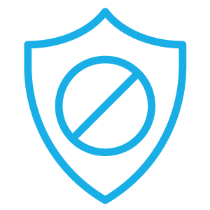 No protection icon