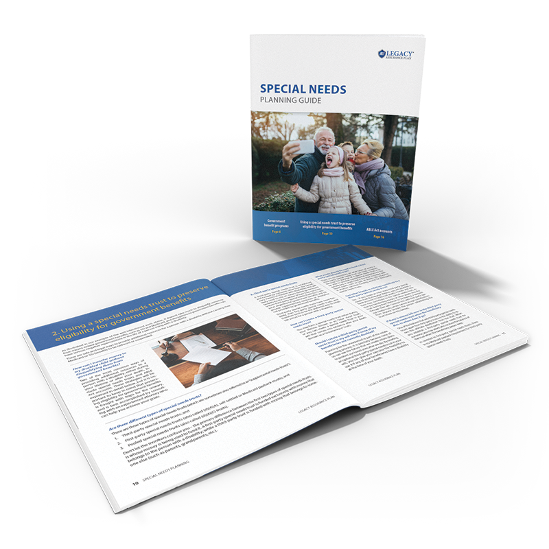 Graphic of our Special Needs Planning Guide booklet